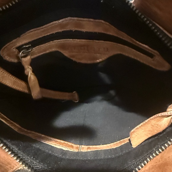 Bed Stu Keiki Brown and Tan Checkered Crossbody Bag - Picture 9 of 11